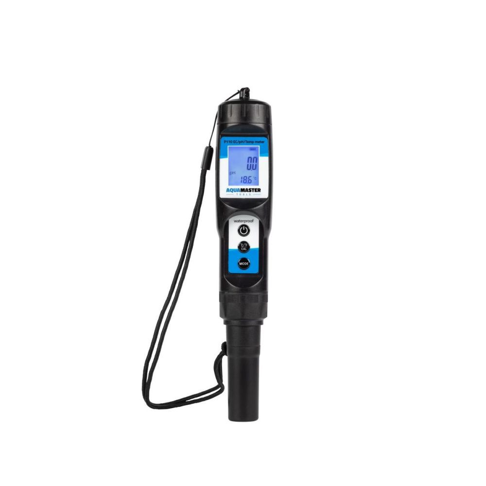 Aqua Master Tools kombinovaný pH metr P110 PRO black (pH, EC, Teplota)