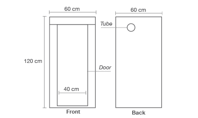 Homebox Ambient Q 60, 60x60x120 cm