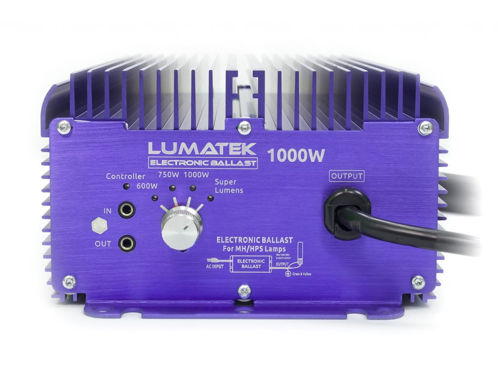 Elektronický předřadník Lumatek Controlled 1000W, 240V, 600-1100W